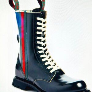 Men's Gucci Arley Tall Web Boots, EU10, US11